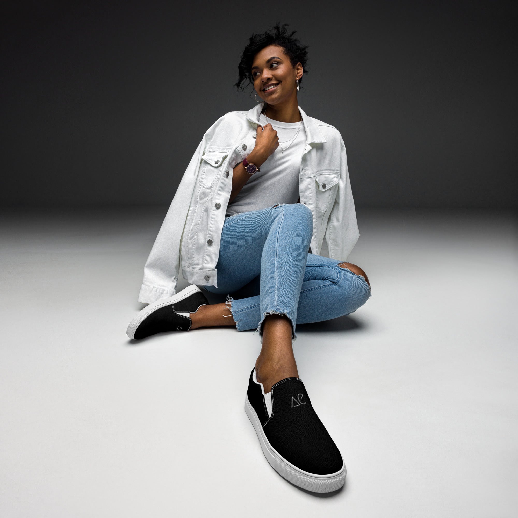 Aesthetic Clothing Company Ether Logo Canvas Womens Shoes