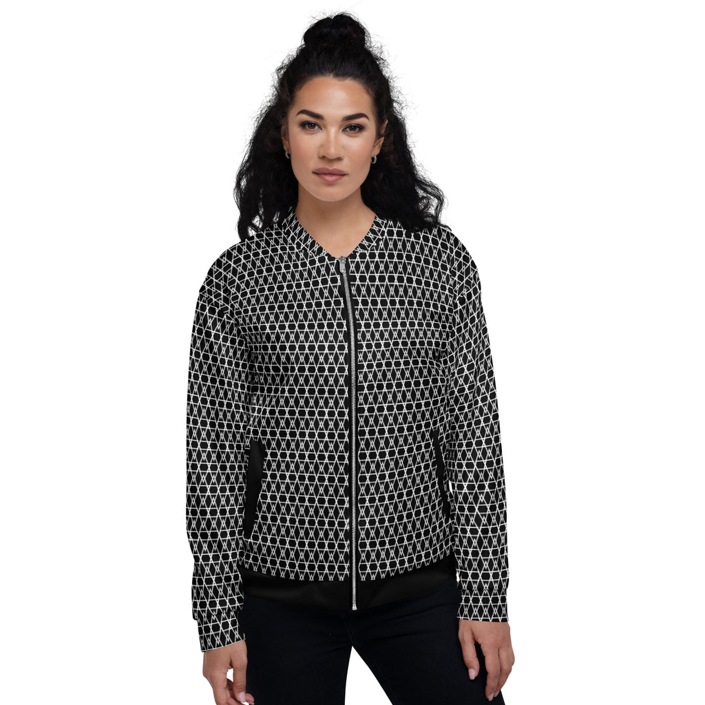 DIAMOND WEAVE™ NOIR BOMBER JACKET