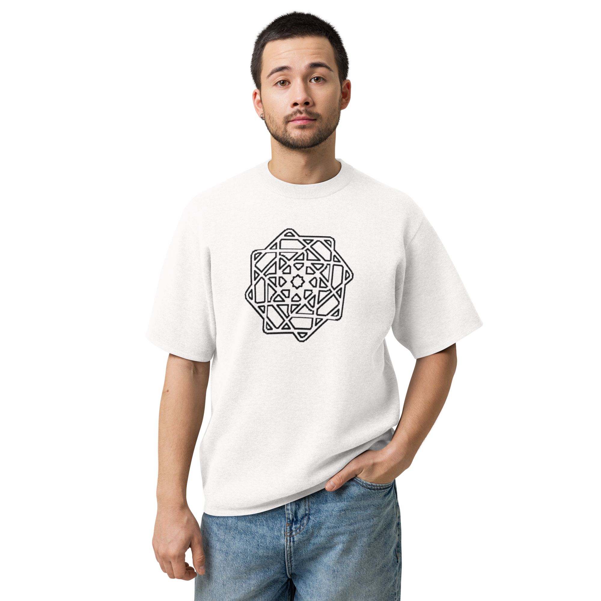 AXIS LATTICE MANDALA KNIT SHIRT